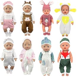 Pièces de corps de poupée Costumes de saut de mode Fit For 43cm Baby 17 Inch Reborn Clothes 230329