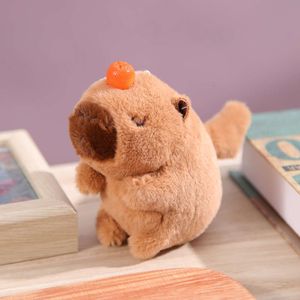 Doll capybara rugzak hanger kwispelende staart snappen ring armband pluche poppen speelgoed