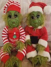 Poupée mignon Noël 20 cm Grinch bébé jouet psh en peluche pour enfants décoration à la maison sur des cadeaux de Noël Navidad décor7535863