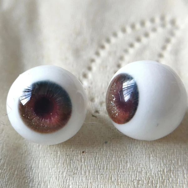 Yeux de poupée résine pur cercle globe oculaire 16/18/22/24mm bricolage accessoires de poupée faits à la main globe oculaire pour poupée BJD yeux en plâtre skzoo vêtements 240308