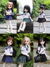 Poppenhuis Accessoires bjd Kleding Geschikt voor 1 4 1 5 XIONG MEI pop korte rok pak lente en zomer schooluniform BJD accessoires 230630