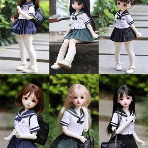 Poppenhuis Accessoires bjd Kleding Geschikt voor 1 4 1 5 XIONG MEI pop korte rok pak lente en zomer schooluniform BJD accessoires l230630