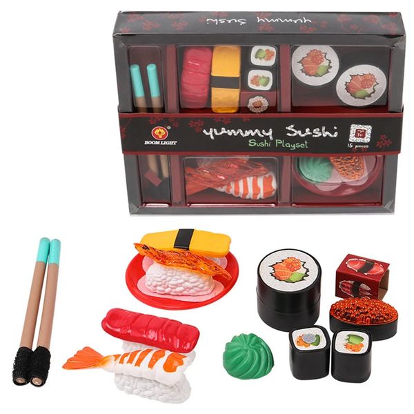 Accessoires de maison de poupée, Simulation de Sushi japonais pour enfants, jouets de cuisine, Mini ensemble de jeu pour enfants 231207