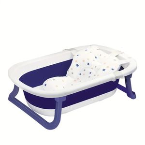 Accessoires voor poppenhuis Opvouwbaar babybadje voor baby's tot peuters Draagbaar reizen Multifunctioneel met geboren kussen en antislipkussen 231204