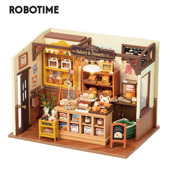 Accessoires pour maison de poupée Robotime Rolife DIY Dollhouse Becka's Baking House Miniature Fantasy Magic Doll House Kit en bois jouet 3D Puzzle en bois pour enfants 230905