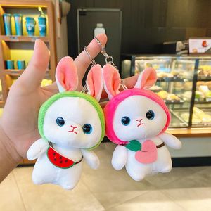 Porte-clés de poupée lapin, joli sac créatif, pendentif de clé, décoration suspendue, porte-clés en peluche