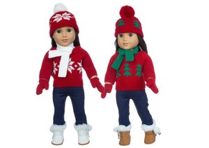 Suisse à poupée pour American Girls Doll Christmas Vêtements Accessoires