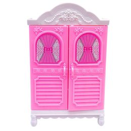 Poppengarderobe miniatuur poppen huis meubels accessoire kinderen speelgoed kast kast items voor barbie baby poppen beste verjaardagscadeau