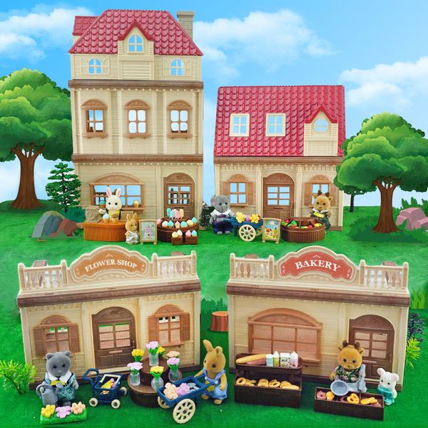 Poupées 1 12 meubles miniatures forêt familiale maison cuisine jouet mini-poupée accessoires de simulation de simulation Set girl play house toys gift 230922