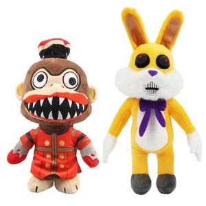 Dolls 1/2pcs Dark Deception Plush Toy Lucky Rabbit Murder Monkey Gevulde Animal Soft Doll Pillow Game Horror Character Fans Gift Kids G240529