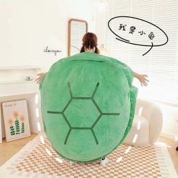 Poupées 100 cm coquille en peluche drôle de tortue coquille en peluche sac de couchage en peluche de tortue douce coussin coussin créatif cadeau de Noël créatif