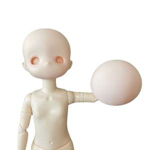 Poppen 14 cm 3D Print Hars Kat Multi Joint Beweegbare Witte Huid 1 8 Bjd Monteren Meisjes Aankleden Speelgoed 230113