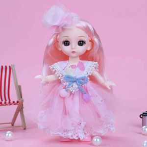 Poupées 16cm BJD Doll Sweet Princess 1/12 Scale Action Picture avec vêtements et chaussures Lolita Diy Movable 13 Joints Give Girl Toy S2452201 S2452201 S2452201
