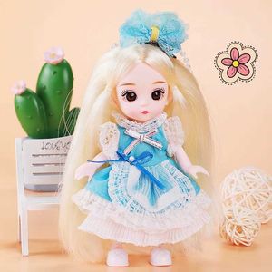 Poppen 16 cm bjd pop met kleding en schoenen zoet gezicht en grote ogen prinses actie foto diy beweegbaar 13 toegevoegd cadeau meisje speelgoed s2452201 s2452201 s2452201