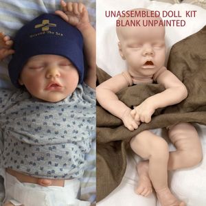 Dolls 17 inch Twin A/ B herboren babykits Levense vinyl siliconen Ongemakkelijke onderdelen Lol Kerstcadeau poppen voor meisje 230210