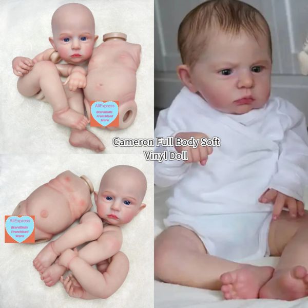 Poupées 18 pouces Cameron à la main 3D à vie Bebe Reborn Doll Newborn Toy garçon ou fille pour choisir