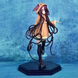 Poupées 18cm Anim No Game No Life: Zero Figure Schwi Jibril Modèle Dolls Figurine Shuvi Dola Shiro Action Figure Collectible Adult Toy Gif