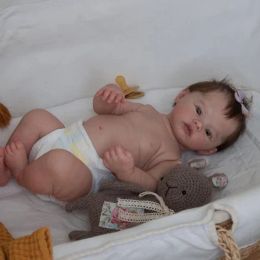 Poupées 18 pouces en plein corps en vinyle Reborn bébé poupée prot