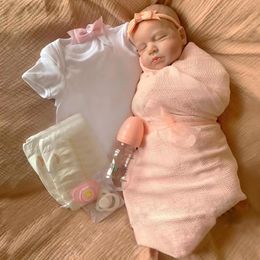 Dolls 19 "Loulou Bebe Reborn Handmade Lifelike Real Limited Edition Sleeping Born Soft Touch Cuddly 230323