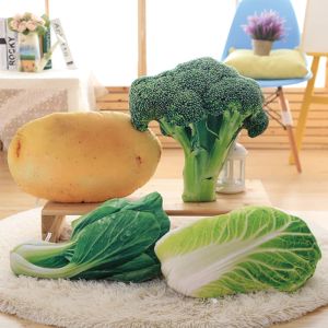 Poppen 1 pc 50 cm creatieve simulatie groente pluche speelgoed broccoli aardappel gevulde zachte groentekussenkussen voor kerstcadeaus voor kinderen