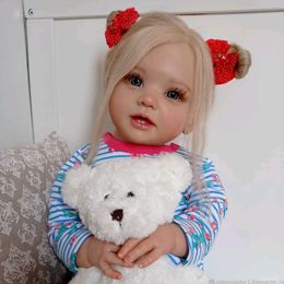 Dolls 20 inch 51 cm afgewerkt Bebe Reborn Doll Toddler Toy Stella Princess Vinyl Des Body Schattige levensechte baby Kerstcadeau 220912