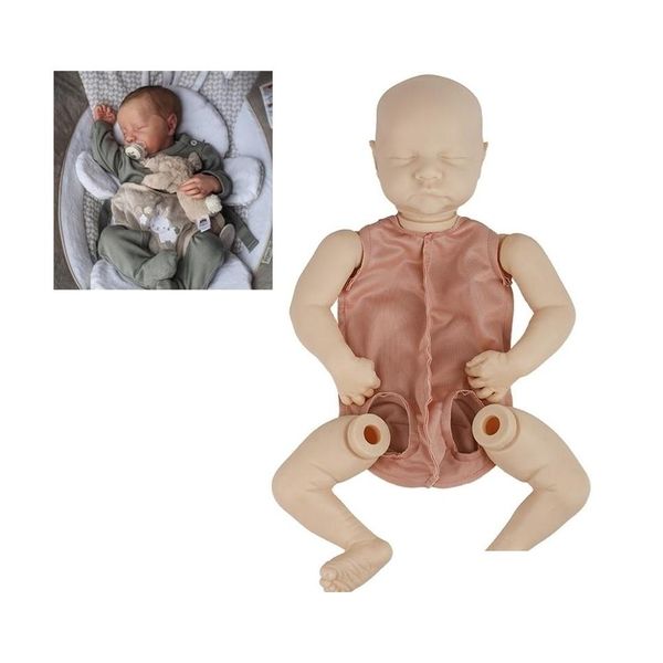 Muñecas 20 Pulgadas 51Cm Realista Born Fabric Reborn Doll Sin pintar Piezas sin terminar Diy Kit en blanco Lj201125 Drop Delivery Juguetes Regalos Acces Dh5Of