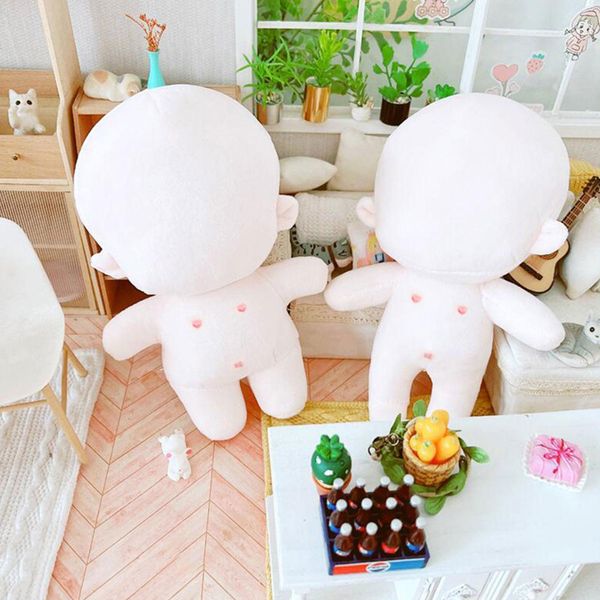 Muñecas 2015 Cm Hecho a mano DIY Felpa Bebé Muñecas Kit Moldes Bordado en blanco o Unembroidery Peluches de peluche Mini Muñeca hecha a mano para regalo 230516