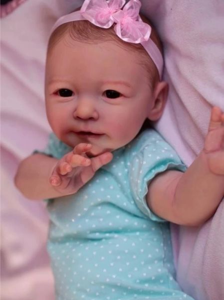 Poupées 2022 pouces Lisa Reborn Baby Baby fait à la main Newborn Bebe Doll 3D PEINTÉ POUR