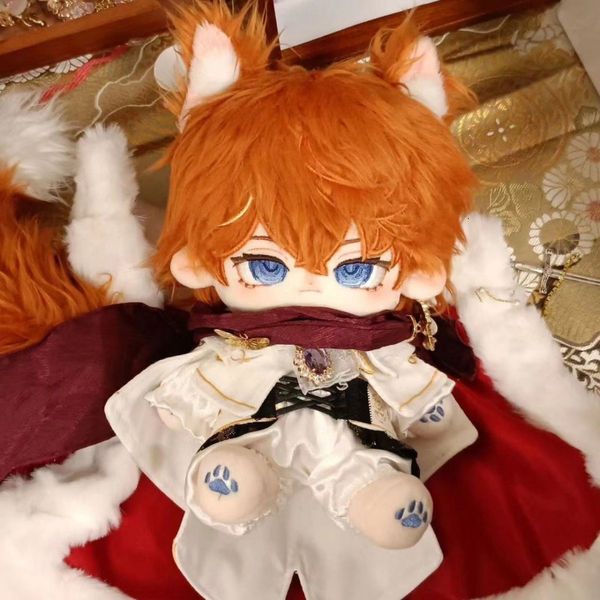 Poupées 20 cm personnages de jeu poupée jouets Scaramouche Wanderer Cosplay mignon Anime peluche dessin animé oreiller noël anniversaire fans cadeaux 230923