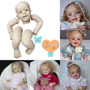 Dolls 22 inch Yannik Reborn Doll Kit Realistische baby met CoA en Body Sweet Unfinished Parts 230816