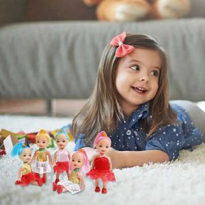 Dolls 3-inch Girl Toy Mini Pocket Princess Doll Girl Play Set kleding en schoenen inclusief willekeurige 2-3 jaar oude kinderen S2452201 S2452201 S2452201