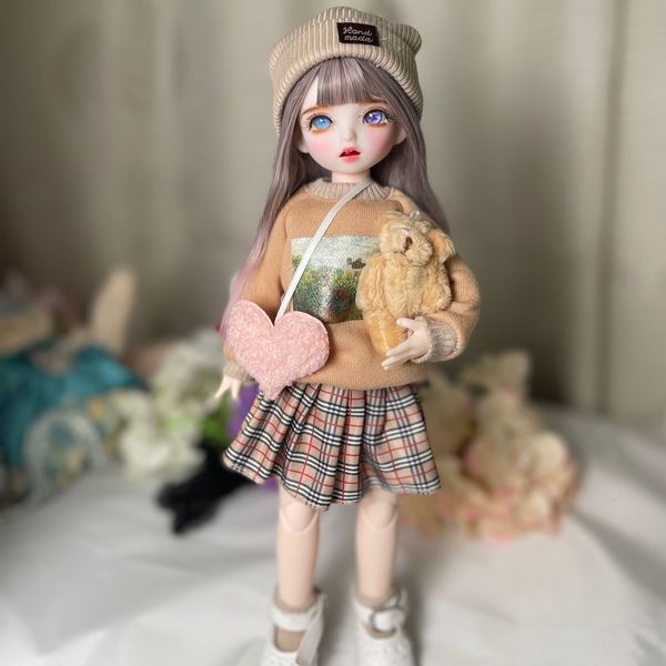 Muñecas BJD de 30cm, muñeca de maquillaje, muñeca articulada de 6 puntos, muñeca 3D con ojo real para niña, muñeca de cambio 230508