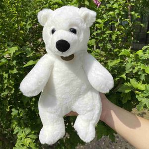 Poupées 30 cm mignon ours blanc poupée en peluche câlin ours poupée enfants cadeau d'anniversaire oreiller ours en peluche maison salon chambre poupées en peluche L230522 L230522