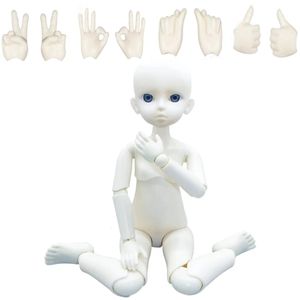 Dolls 30 cm Doll 1/6 BJD Doll Mechanische Joint Body Naked Doll Practice Makeup Doll Kids Girls Doll speelgoed Geschenk Koop Doll krijgen gratis gebaar 230210