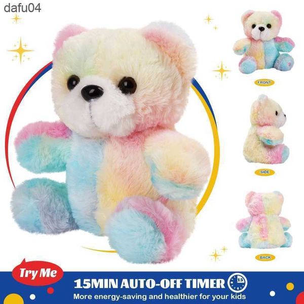 Poupées 30cm Peluche Ours LED Poupée Jouet avec Musique En Option Lumière Colorée Belle Décoration De Chambre D'enfant Cadeau D'anniversaire De Bébé L230522 L230522