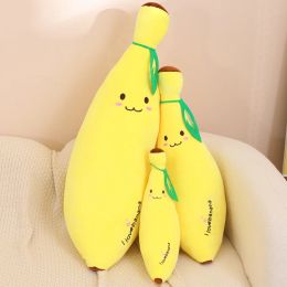 Poupées 40/60/80 cm dessin animé Soule de banane Banana Toys Fruits Fruit Coussin Coussin créatifs Girls Valentin Gift Toy Toy Doll