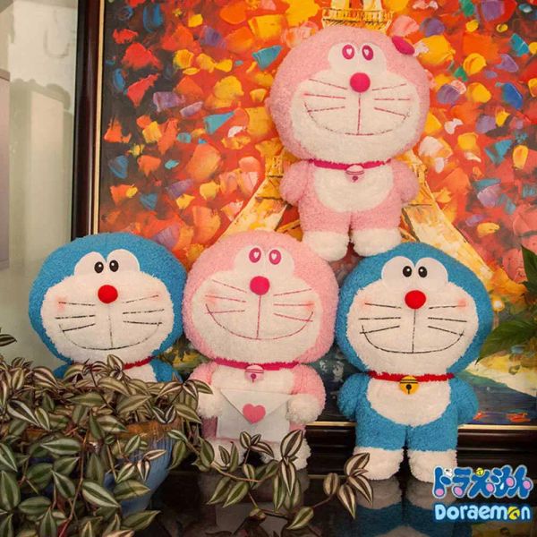 Poupées 40 cm japonais kawaii anime doraemon peluche poupée jouet animal mignon coussin doux en peluche pour les enfants anniversaire de la Saint-Valentin cadeau