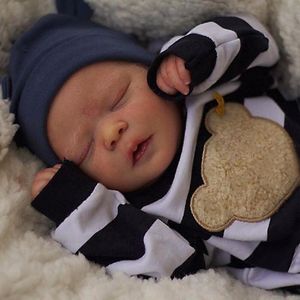 Poppen 43 CM Bebe Reborn Baby Afgewerkt Geschilderd 3D Huid Zichtbare Aderen geboren Maat Voortijdige Collectible Art Doll 230607