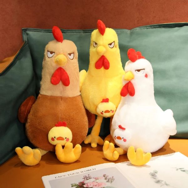 Muñecas 45/55/65cm juguete de felpa de pollo a sujetador lindo pollito almohada suave animal muñeca kawaii cumpleaños regalos para niños niñas chicas