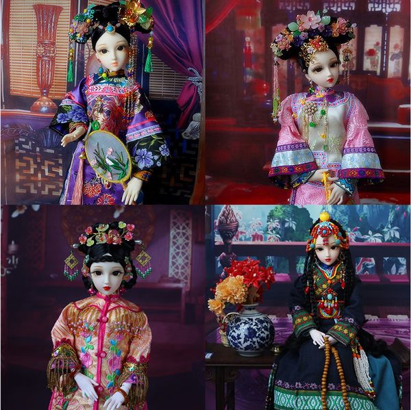 Poupées Poupée fille en plastique 45 cm avec costumes chinois anciens CODF 1213 230826