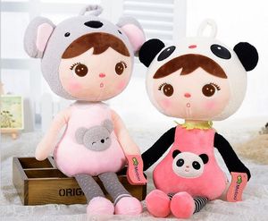 Dolls 49cm Doll plush Sweet schattig mooie knuffel Kids speelgoed voor meisjes verjaardag kerstcadeau schattig meisje keppel baby poppen panda 230210