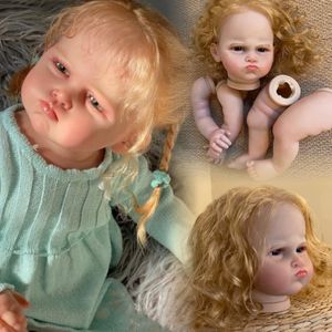 Poppen 55CM Grace Reborn Doll Kits Genesis Kunstenaar Verf geboren Baby Onvoltooide Speelgoed Kit 231130