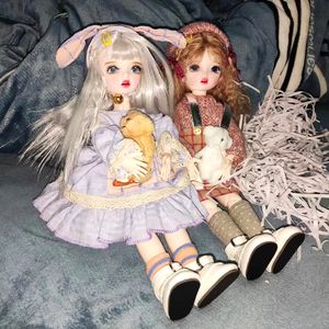 Poppen 6 Inch BJD poppen voor meisjes Make 6 Punt Balljointed Speelgoed 3D Meisje Dressup Cadeau Voor Kinderen Volwassen 230719