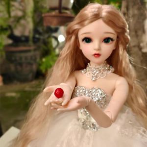 Poupées 60CM poupée de mode 13 BJD boule articulée corps ensemble complet avec belle robe doux cheveux épais fille jouets enfants cadeau 230918