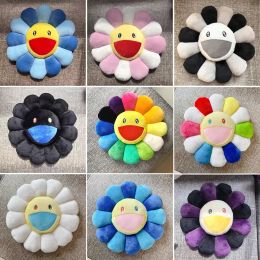 Poppen 60 cm zonnebloem kussen Japan Rainbow Daisy bloem pluche speelgoed baby kinderen vloer spelen mat stoel kussen kussen kussens thuis auto decor