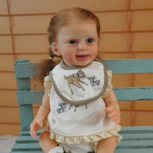 Poupées ADFO 11 pouces Annika Reborn bébé Kits réalistes inachevés pleine vinyle fille pièces cadeaux de noël pour les filles 220912