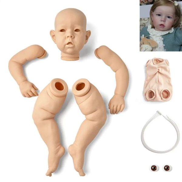 Poupées adfo 20 '' '28' 'pouces Reborn Baby Dolls Toy Lifeke Liam Vinyl Pièces inachevées Blank Doll Kits Toys Cadeaux de Noël pour filles