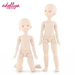 Dolls Adollya 16 BJD Body 30cm 22 Movable Joints Toys for Girl Ball Jointed Swivel White Skin Naked Girls 230427