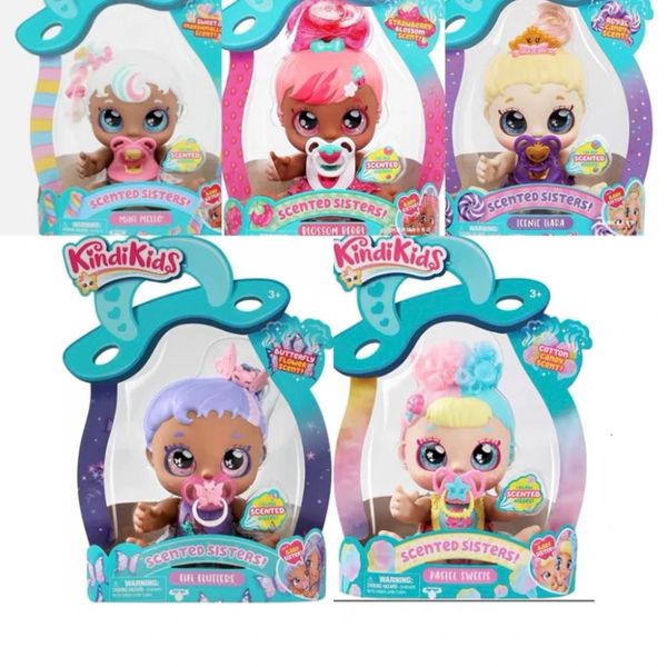 Poupées American Kindikid Kendi Baby Doll Passing Home Toy Big Eye Shopping Girl Elf Dress Up Pet Anime Figure Cadeau d'anniversaire pour enfants 231211