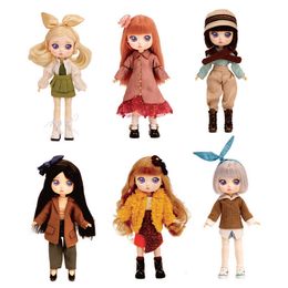 Dolls Aankomst 1/8 BJD Set 15 cm hoogte Lady Girls echte blinde doos verkleed accessoires Girl Toys 221201